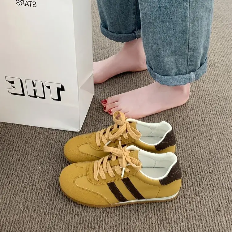 Vintage Women's Flat Training Shoes 2024 Autumn Non-slip Soft Sole - Image 7