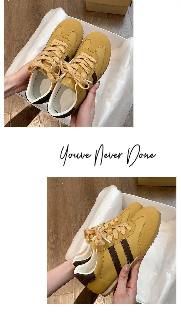 Vintage Women's Flat Training Shoes 2024 Autumn Non-slip Soft Sole — feature 12
