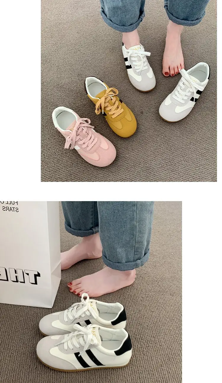 Vintage Women's Flat Training Shoes 2024 Autumn Non-slip Soft Sole — feature 4