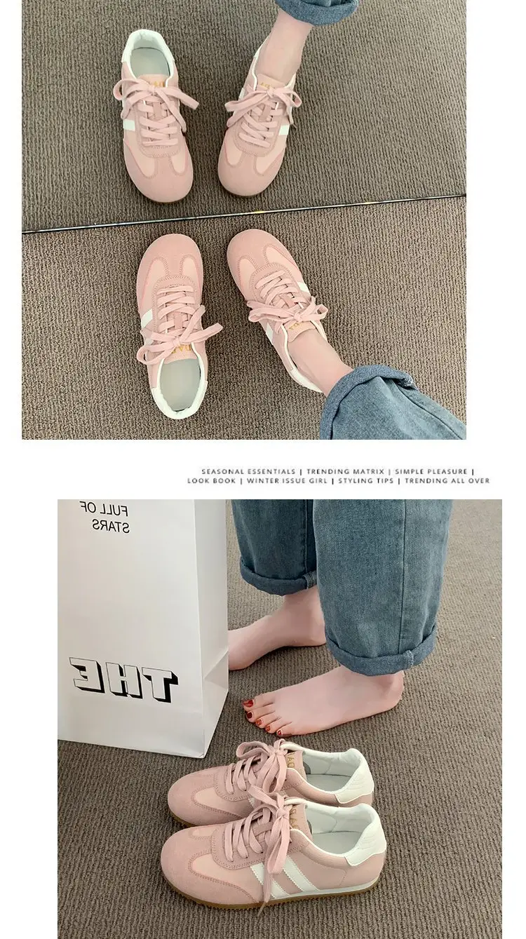 Vintage Women's Flat Training Shoes 2024 Autumn Non-slip Soft Sole — feature 7