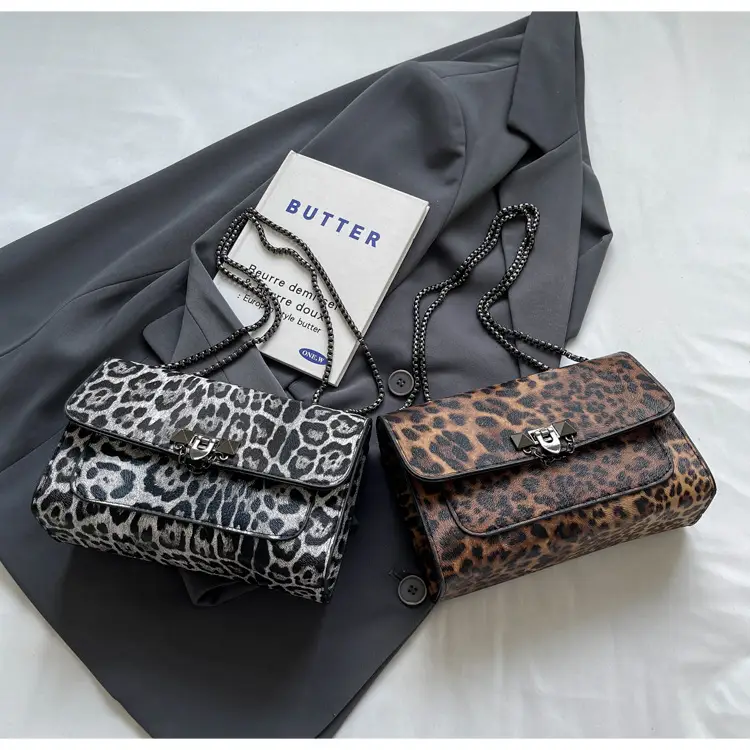 Leopard Print 2024 Women's Chain Shoulder Bag — feature 24