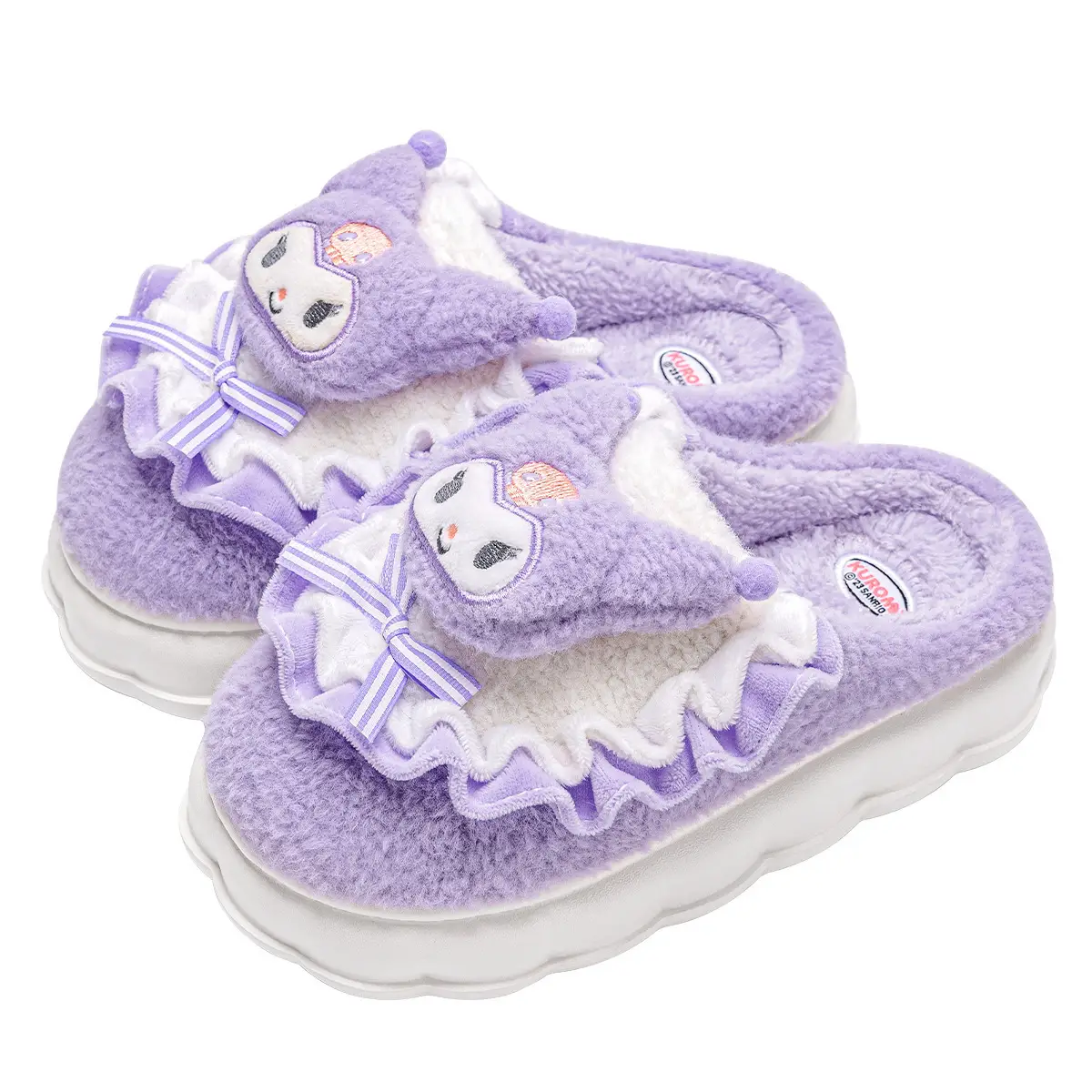Cute Cinnamon Dog Furry Slippers for Women Winter 2025 - Image 9