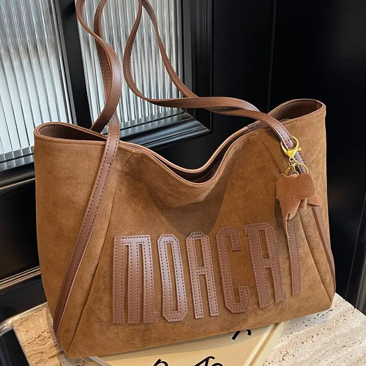 High-End Retro Brown Shoulder Bag for Women 2026