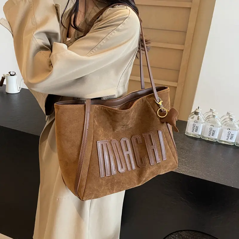 High-End Retro Brown Shoulder Bag for Women 2026