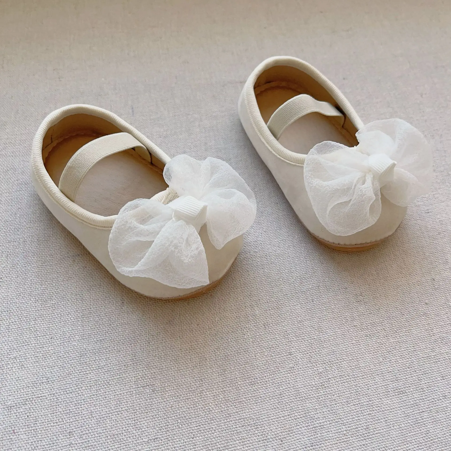 Red Bow Baby Shoes for Kids Non-Slip Elastic