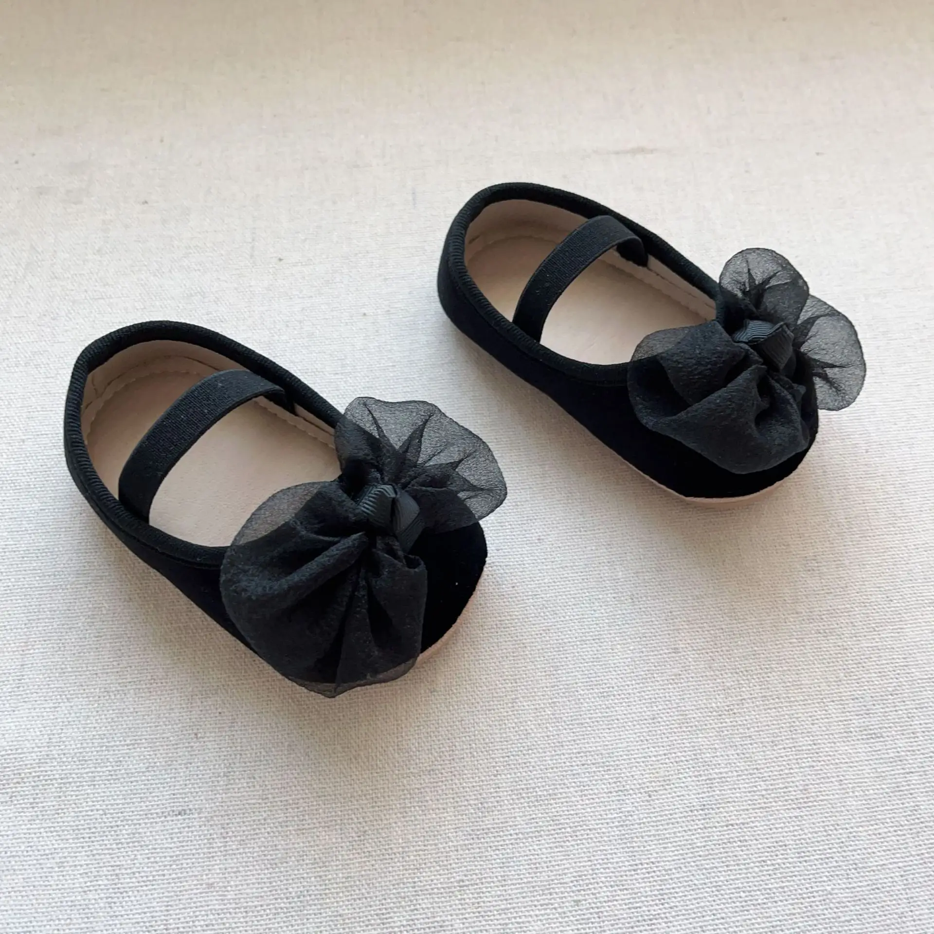Red Bow Baby Shoes for Kids Non-Slip Elastic