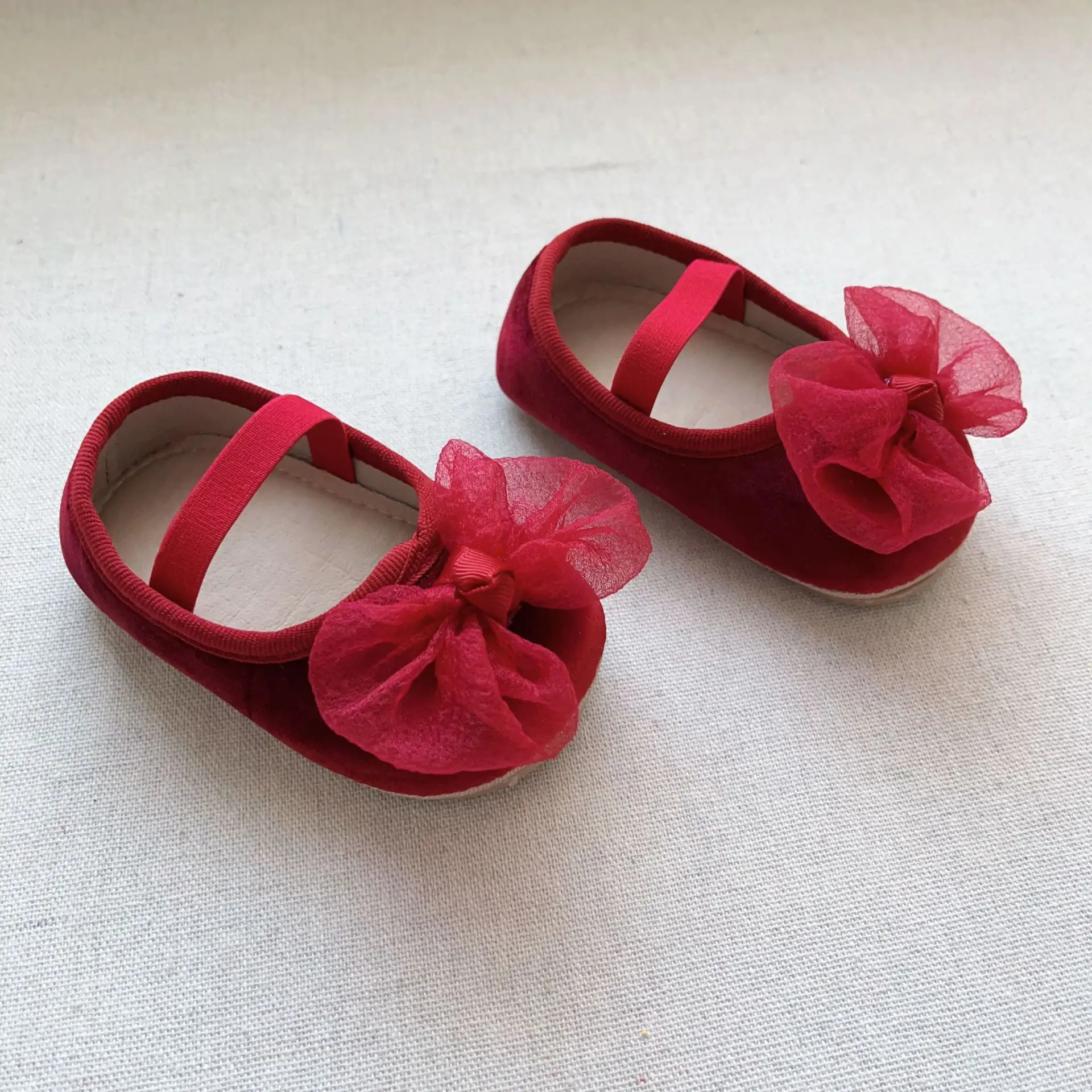 Red Bow Baby Shoes for Kids Non-Slip Elastic — feature 10