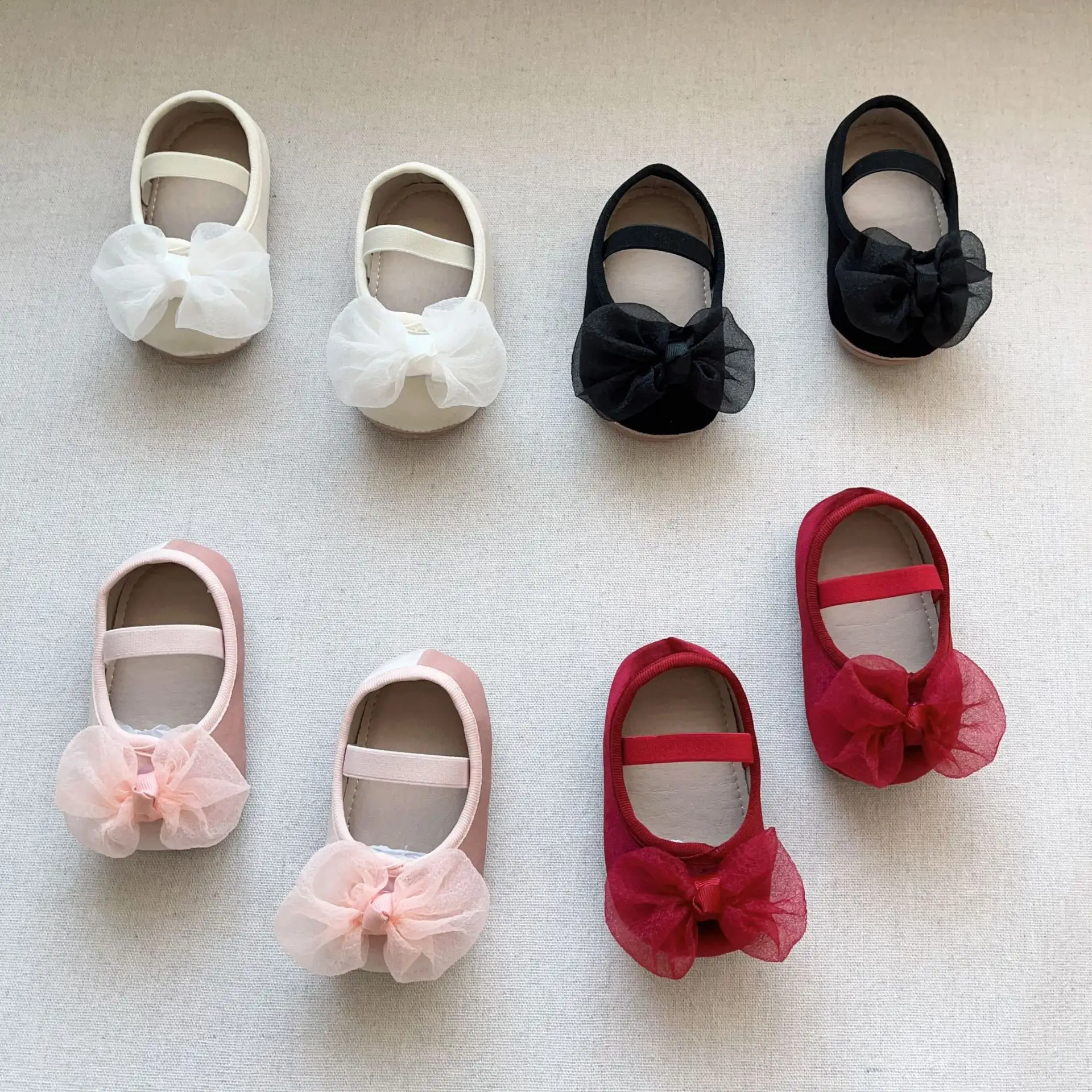 Red Bow Baby Shoes for Kids Non-Slip Elastic — feature 19