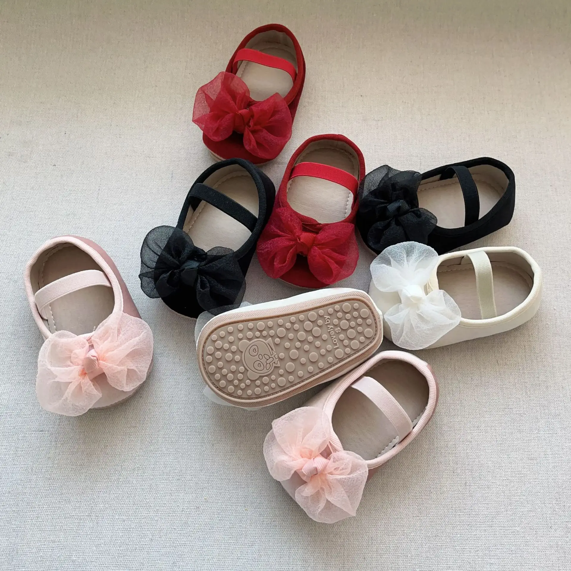 Red Bow Baby Shoes for Kids Non-Slip Elastic — feature 21