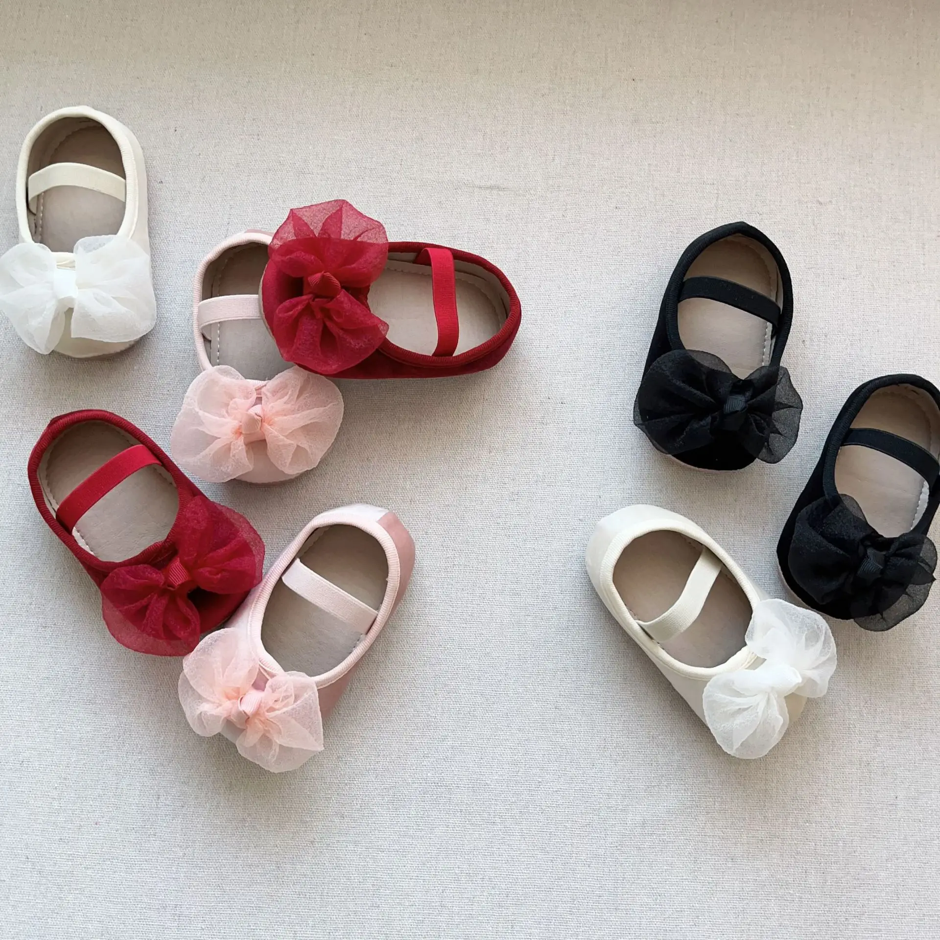 Red Bow Baby Shoes for Kids Non-Slip Elastic — feature 22