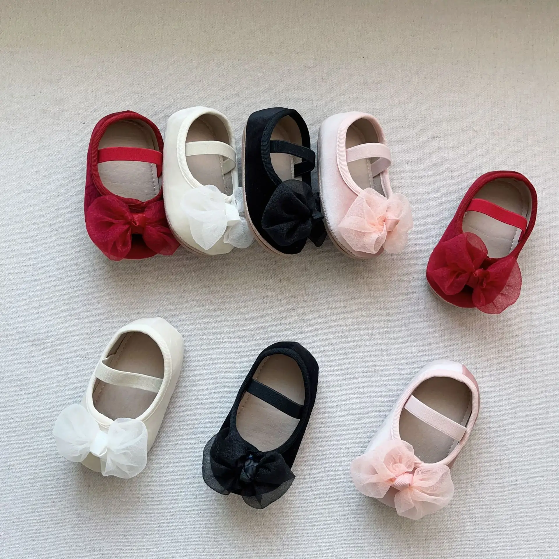 Red Bow Baby Shoes for Kids Non-Slip Elastic — feature 24