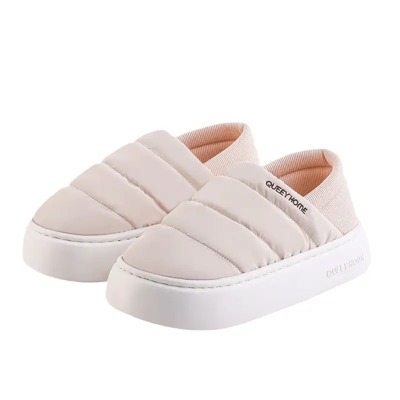 Waterproof Cotton Slippers for Women, Winter 2026 New Model, Non-Slip Thick-Soled Warm Plush Home Indoor Xinjiang Cotton Slippers for Men - Image 8