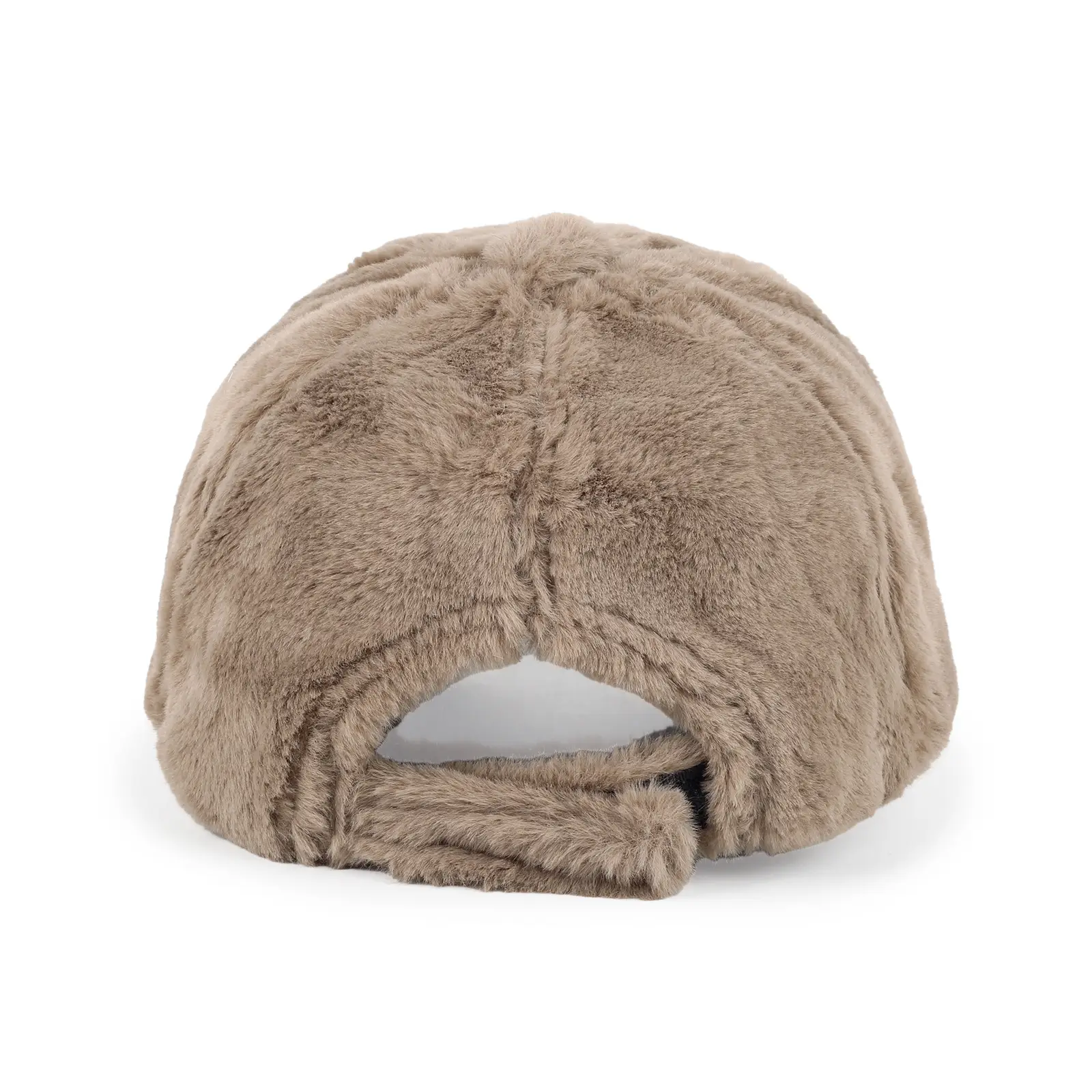 Plush Women's Winter Cap Beige High Color — feature 7