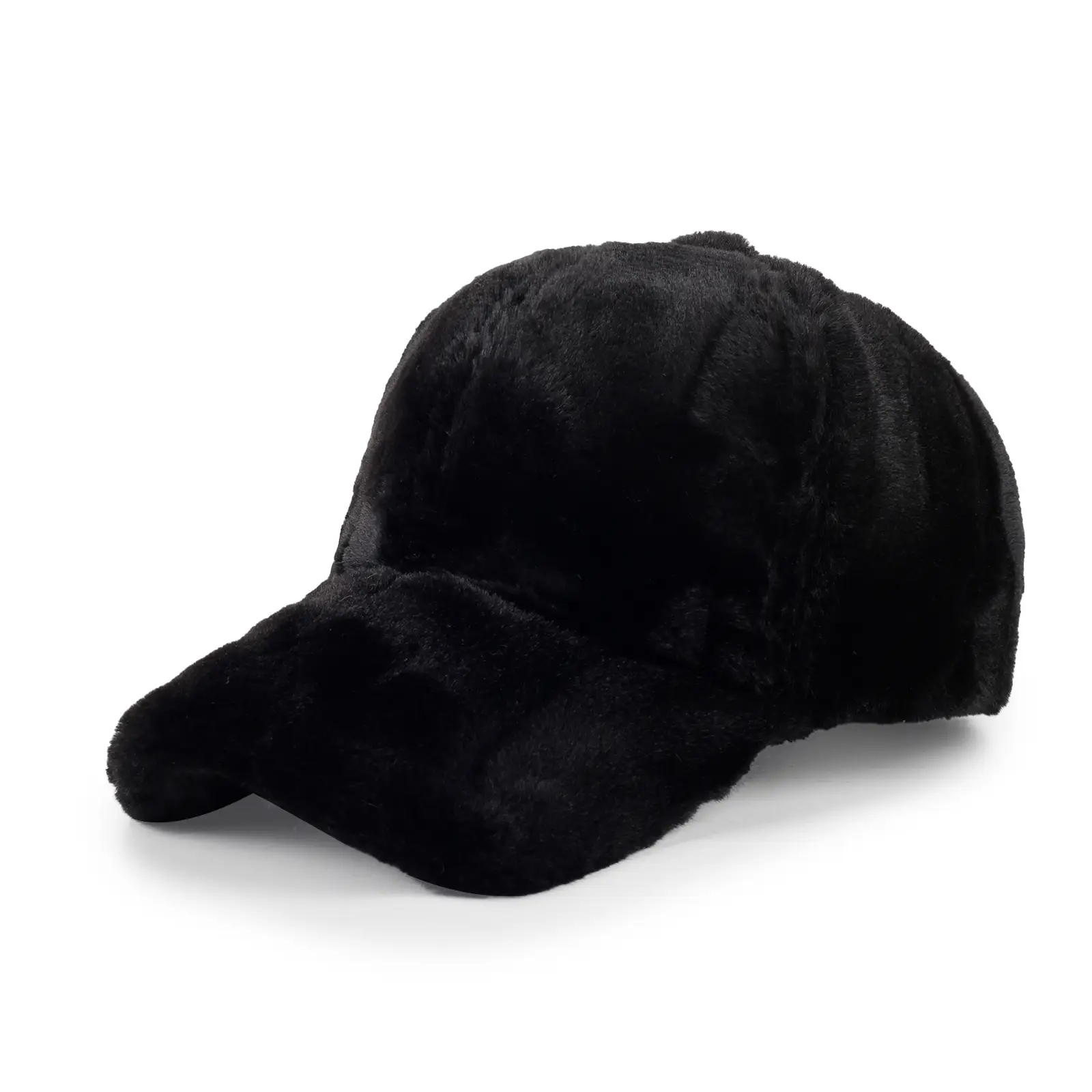 Plush Women's Winter Cap Beige High Color - Image 3