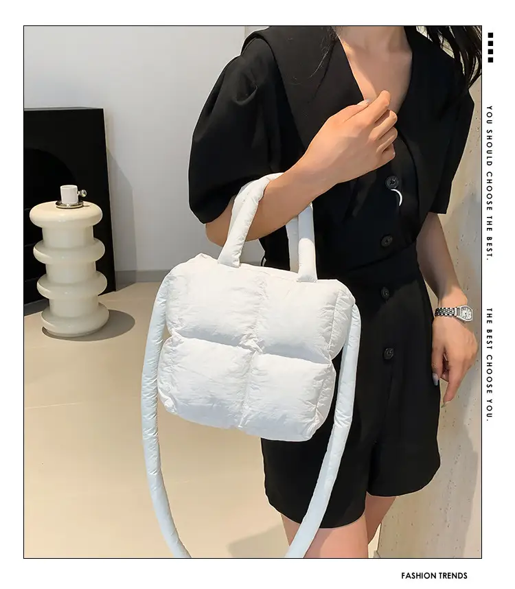 Korean Style Square Cotton Crossbody Bag Women — feature 1