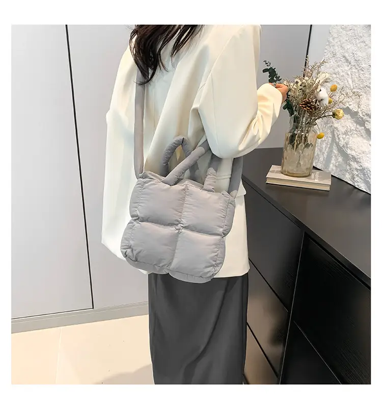Korean Style Square Cotton Crossbody Bag Women — feature 19