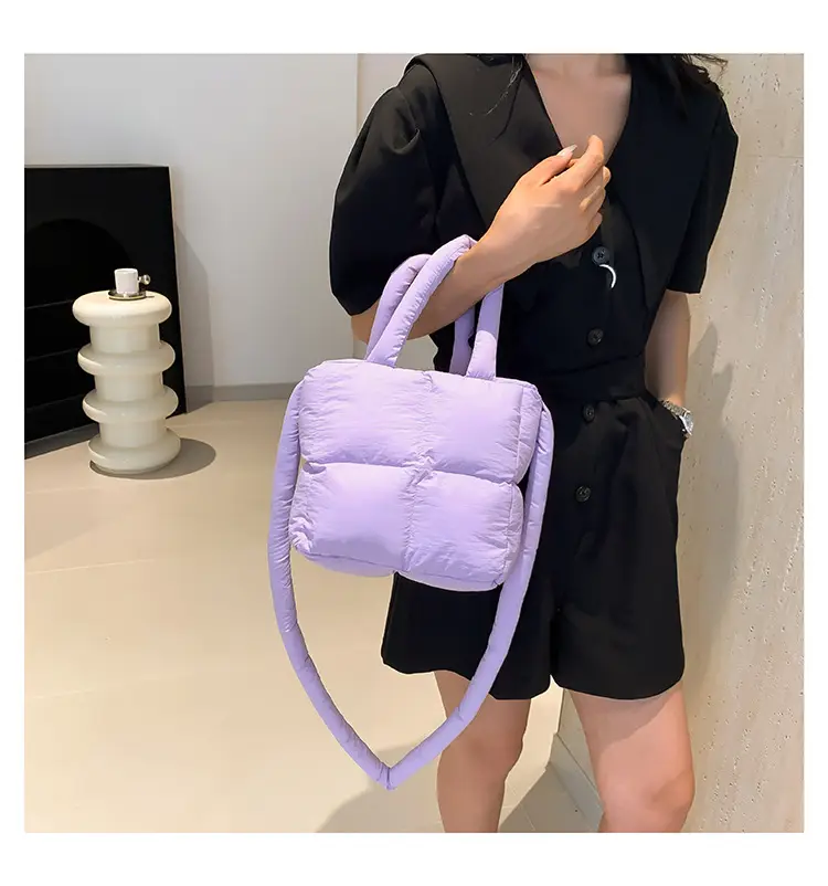 Korean Style Square Cotton Crossbody Bag Women — feature 28