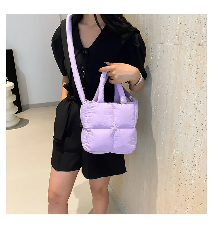 Korean Style Square Cotton Crossbody Bag Women — feature 29