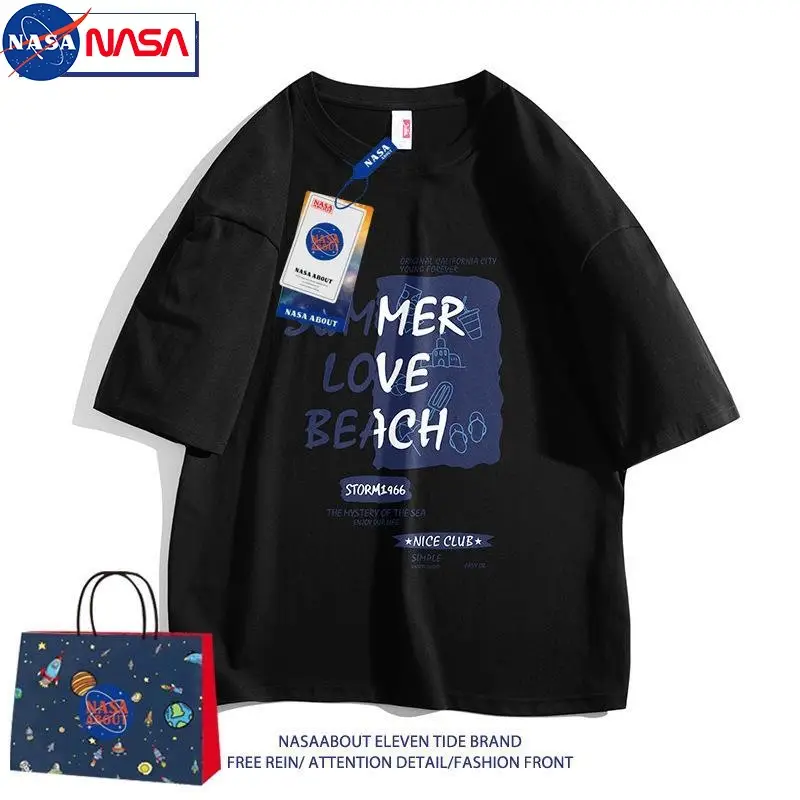 NASA Men's Women's Summer Cotton T-Shirt Loose Fit - Image 11