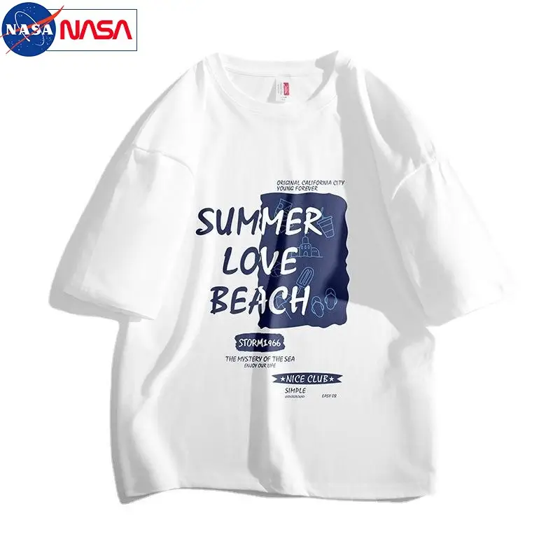 NASA Men's Women's Summer Cotton T-Shirt Loose Fit - Image 14