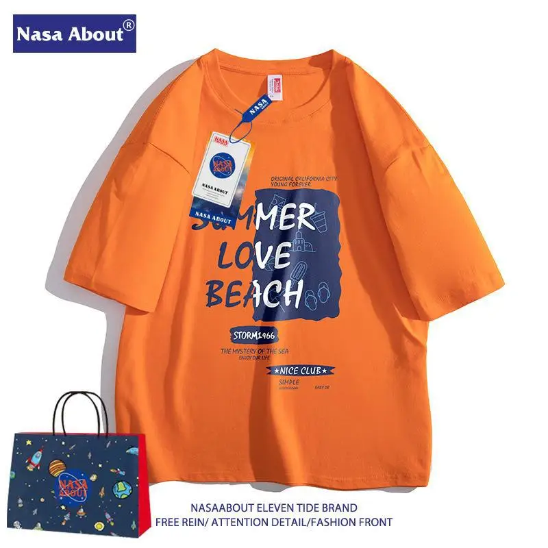 NASA Men's Women's Summer Cotton T-Shirt Loose Fit - Image 4
