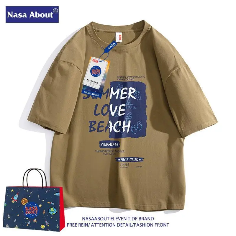 NASA Men's Women's Summer Cotton T-Shirt Loose Fit - Image 6