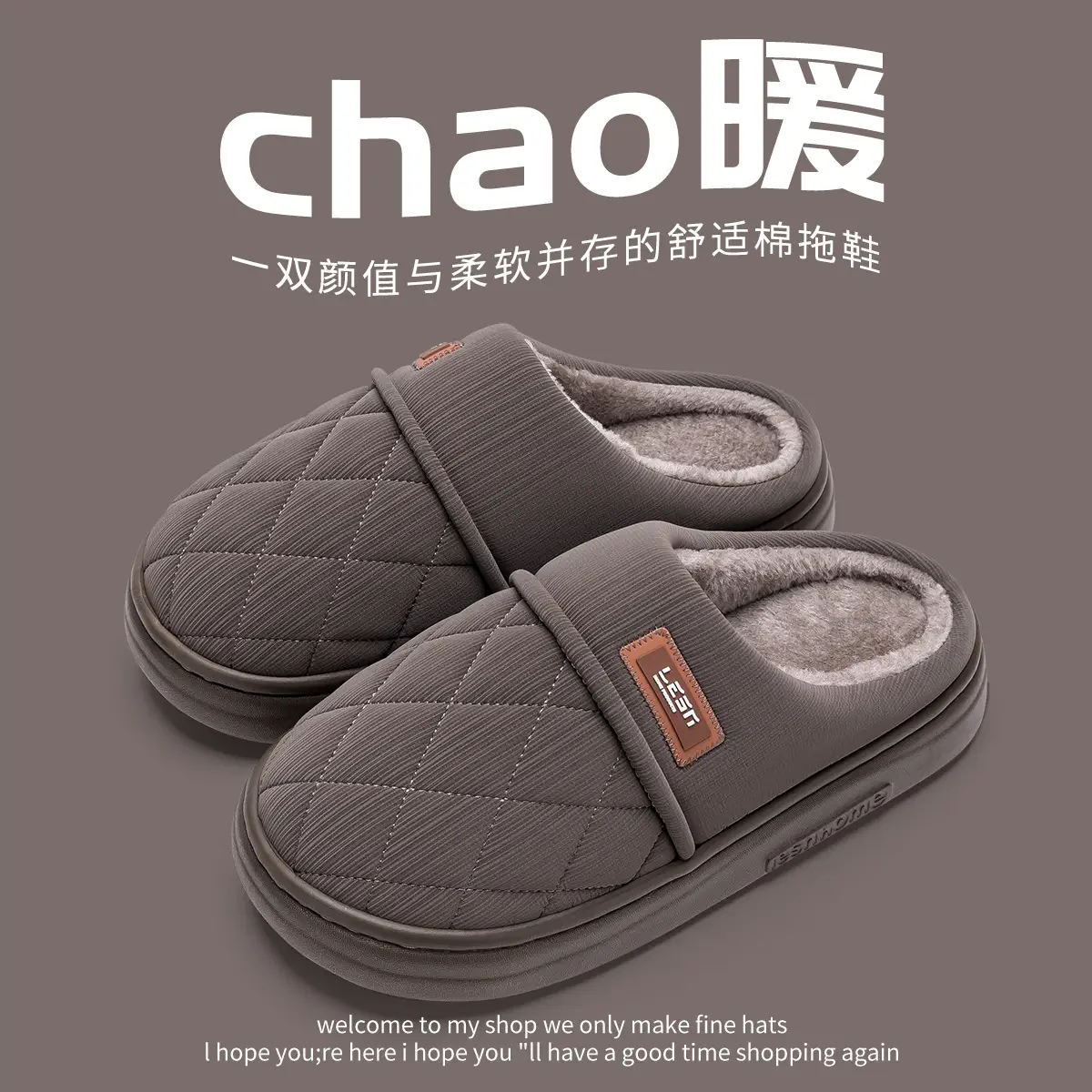 Women's Waterproof Cotton Slippers Autumn Winter 2025 - Image 2