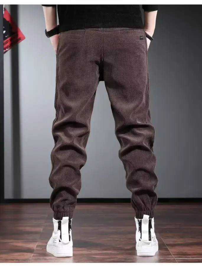Men's Fleece Lined Harlan Ankle Pants Brown — feature 13