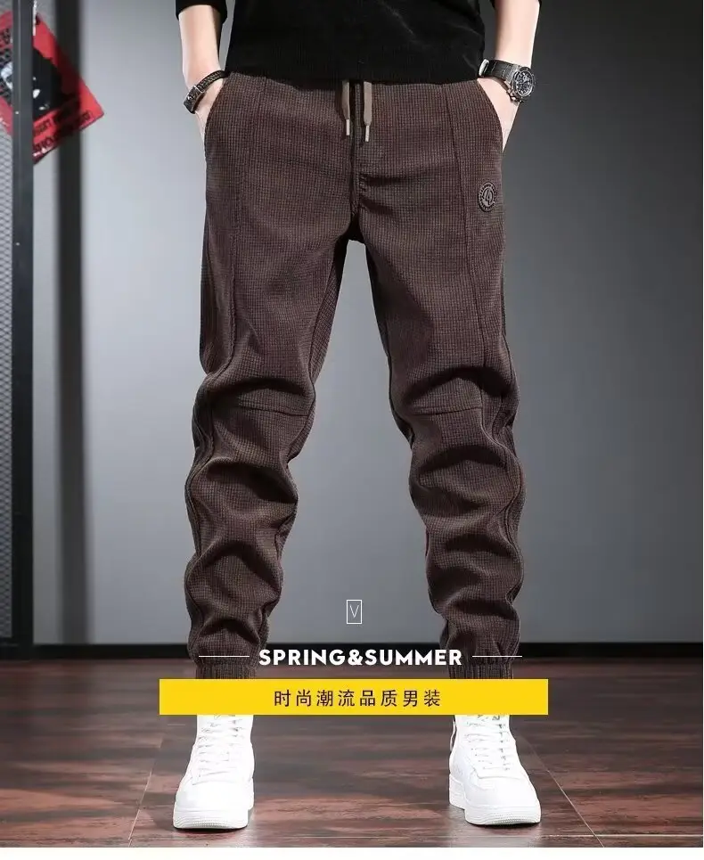 Men's Fleece Lined Harlan Ankle Pants Brown — feature 5