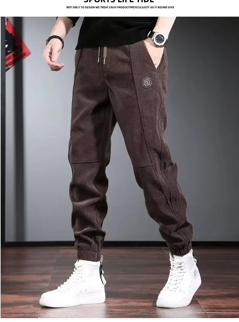 Men's Fleece Lined Harlan Ankle Pants Brown — feature 7