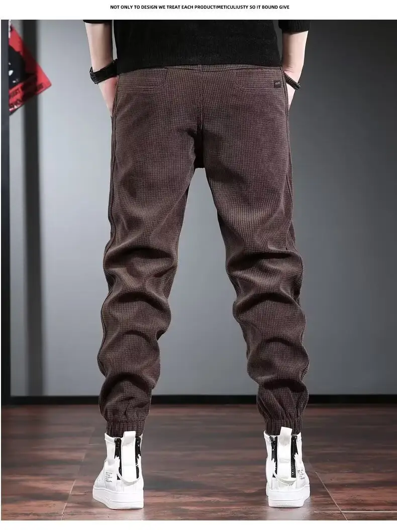 Men's Fleece Lined Harlan Ankle Pants Brown — feature 9