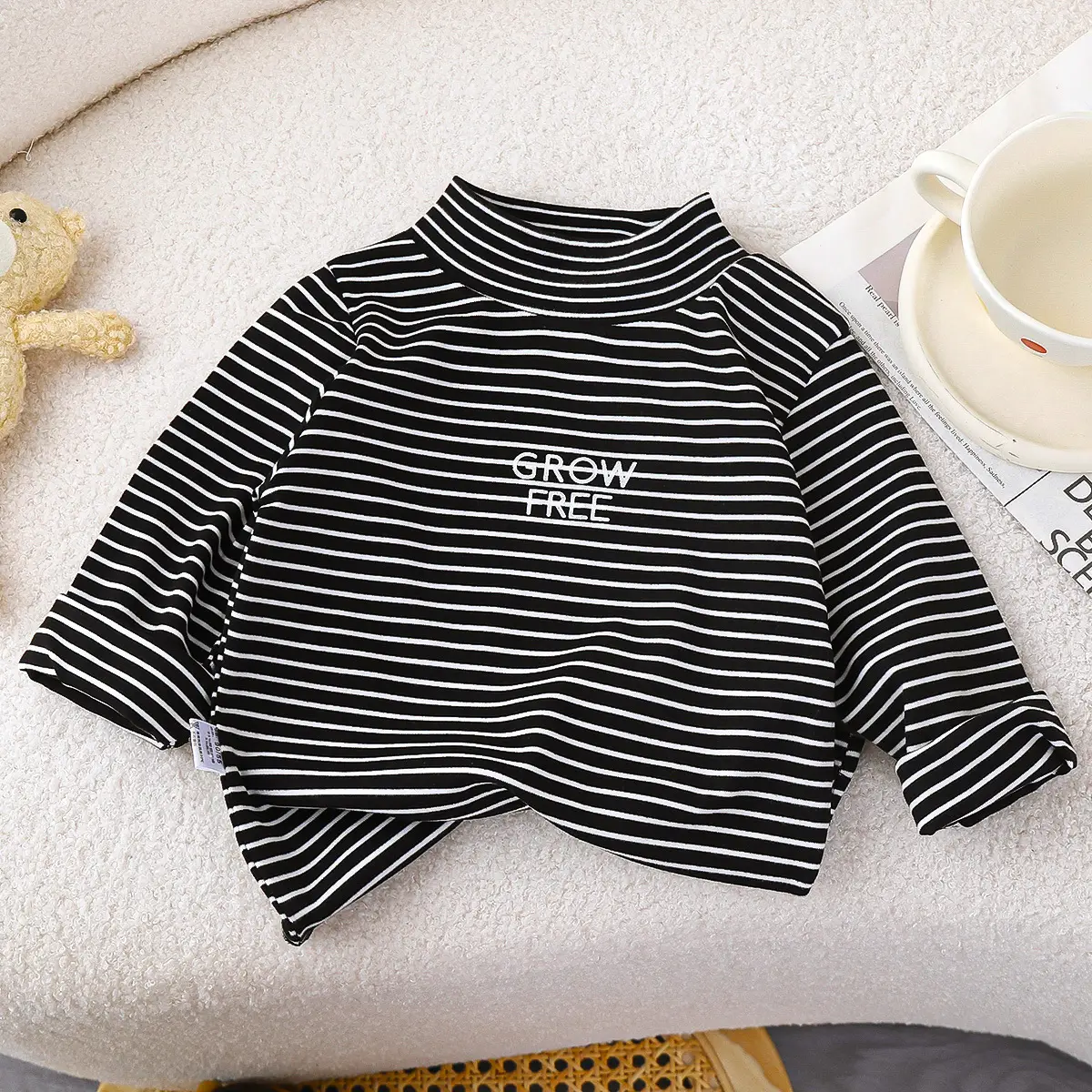 Autumn Striped Long Sleeve T-Shirt for Boys - Image 8