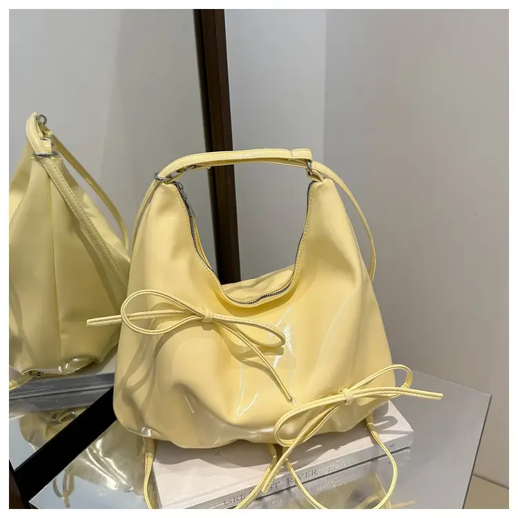 Light Blue Bow Backpack Women's Fashion Tote Bag
