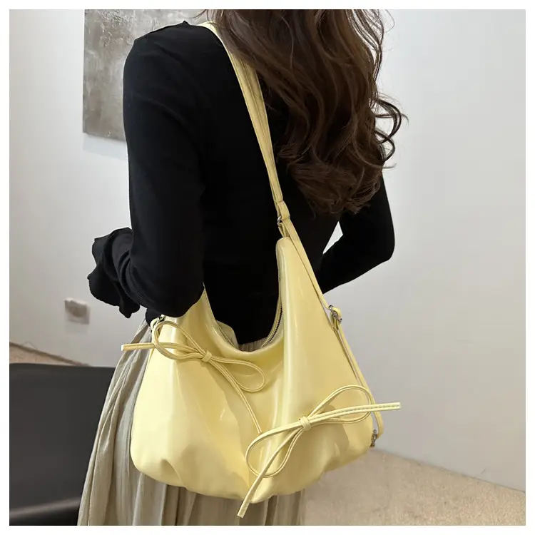 Light Blue Bow Backpack Women's Fashion Tote Bag