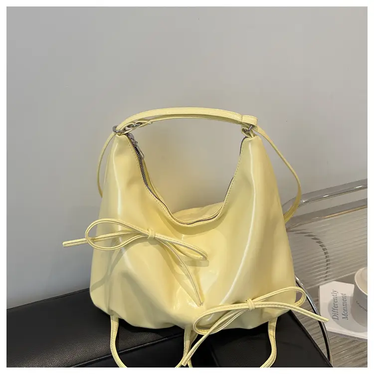 Light Blue Bow Backpack Women's Fashion Tote Bag — feature 16