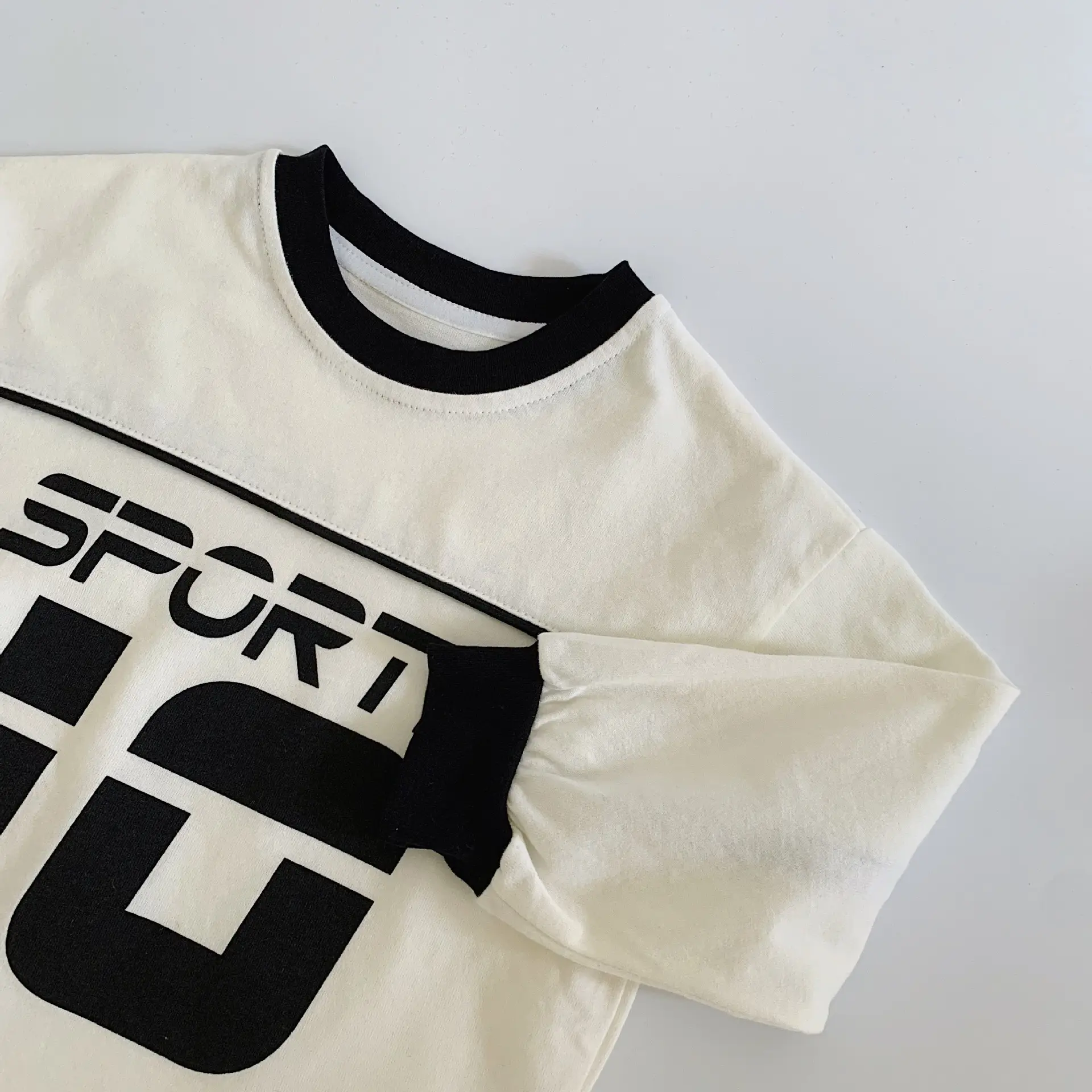 Mai Bao Boys Korean Style Letter T-Shirt 2026 Spring - Image 3