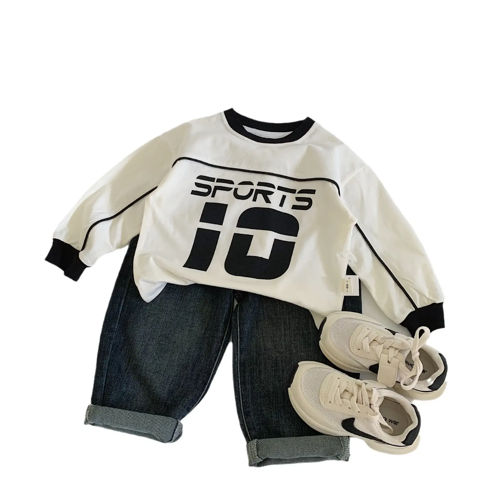 Mai Bao Boys Korean Style Letter T-Shirt 2026 Spring - Image 5