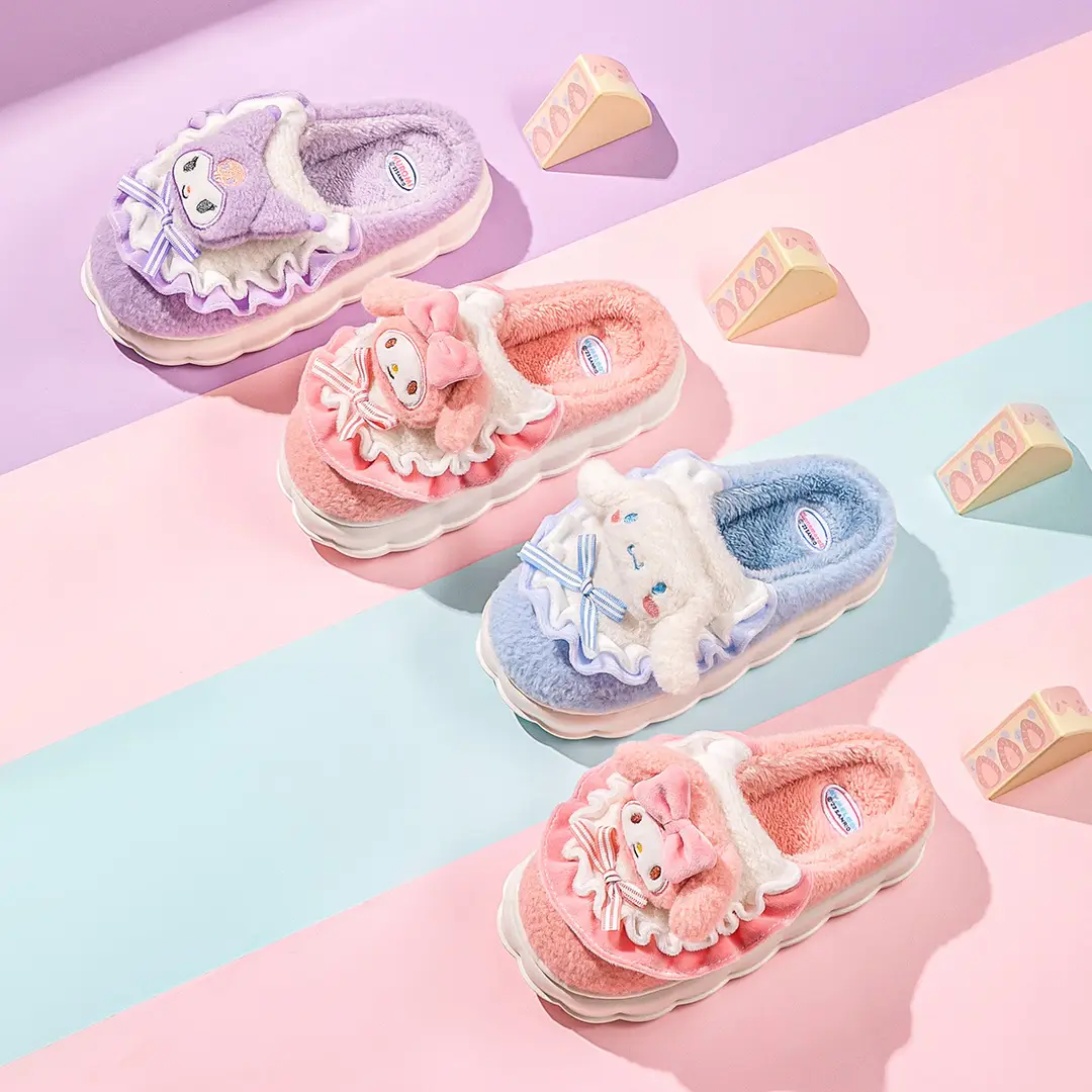 Cute Cinnamon Dog Cotton Slippers for Women, Winter 2026 New Model, Indoor Home Children's Plush Slippers for Outdoor Wear in Autumn and Winter - Image 12