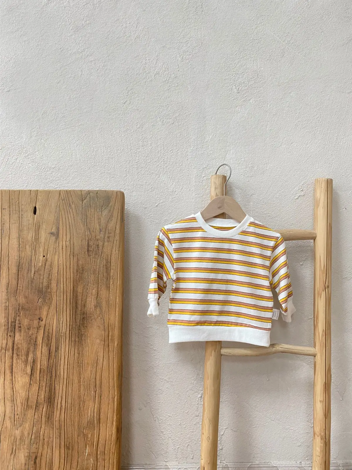 Boys Striped Cotton Sweatshirt Long Sleeve Round Neck - Image 7