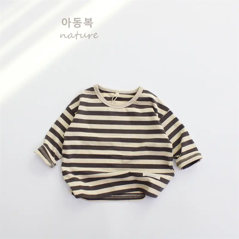 New Kids Striped Cotton T-Shirt Spring Boys — feature 12