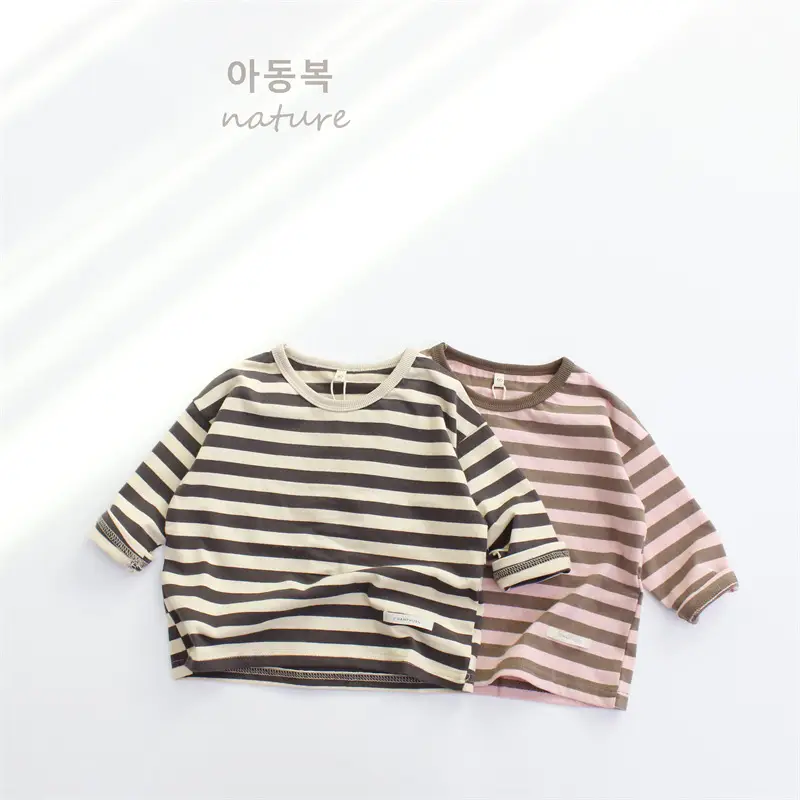 New Kids Striped Cotton T-Shirt Spring Boys — feature 4