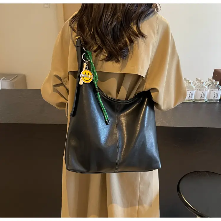 Vintage Women's Shoulder Tote Bag 2024 Large Capacity Brown — feature 30