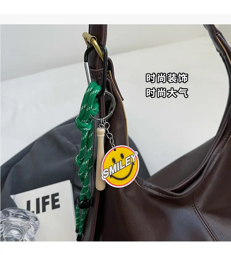 Vintage Women's Shoulder Tote Bag 2024 Large Capacity Brown — feature 7