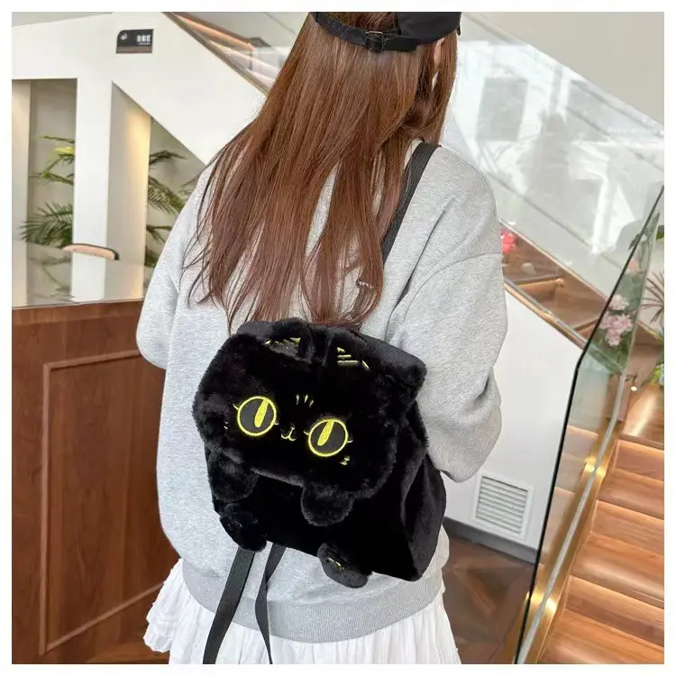 Little Penguin Plush Shoulder Crossbody Bag Brown — feature 3