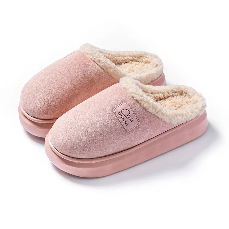 Home Cotton Slippers Indoor Warm Non-Slip Soft Sole Maternity Shoes Thick Sole Couple Style Household Plush Slippers Autumn and Winter - Image 20