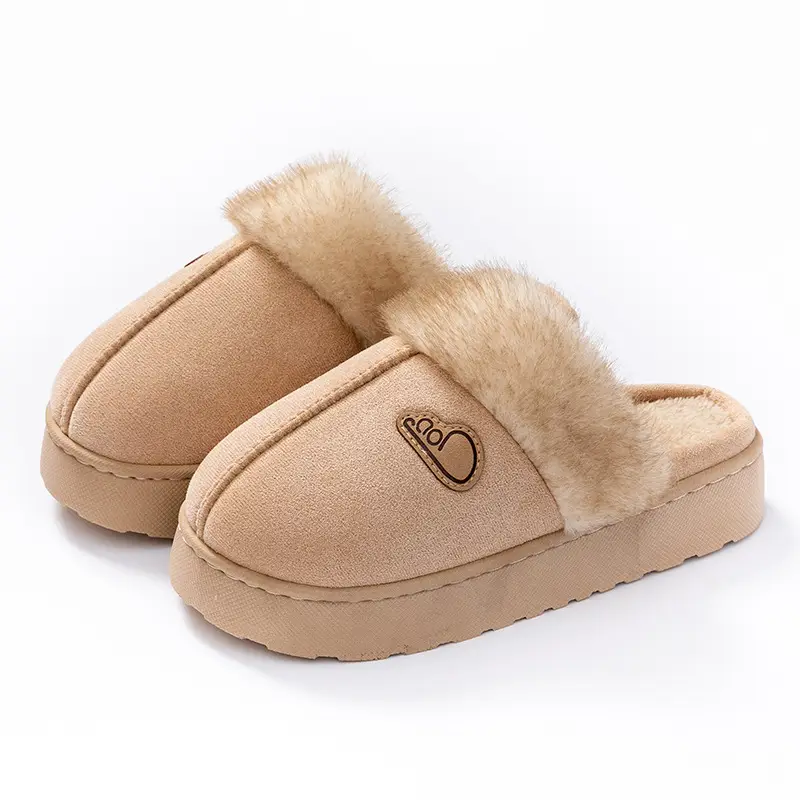 Home Cotton Slippers Indoor Warm Non-Slip Soft Sole Maternity Shoes Thick Sole Couple Style Household Plush Slippers Autumn and Winter - Image 5