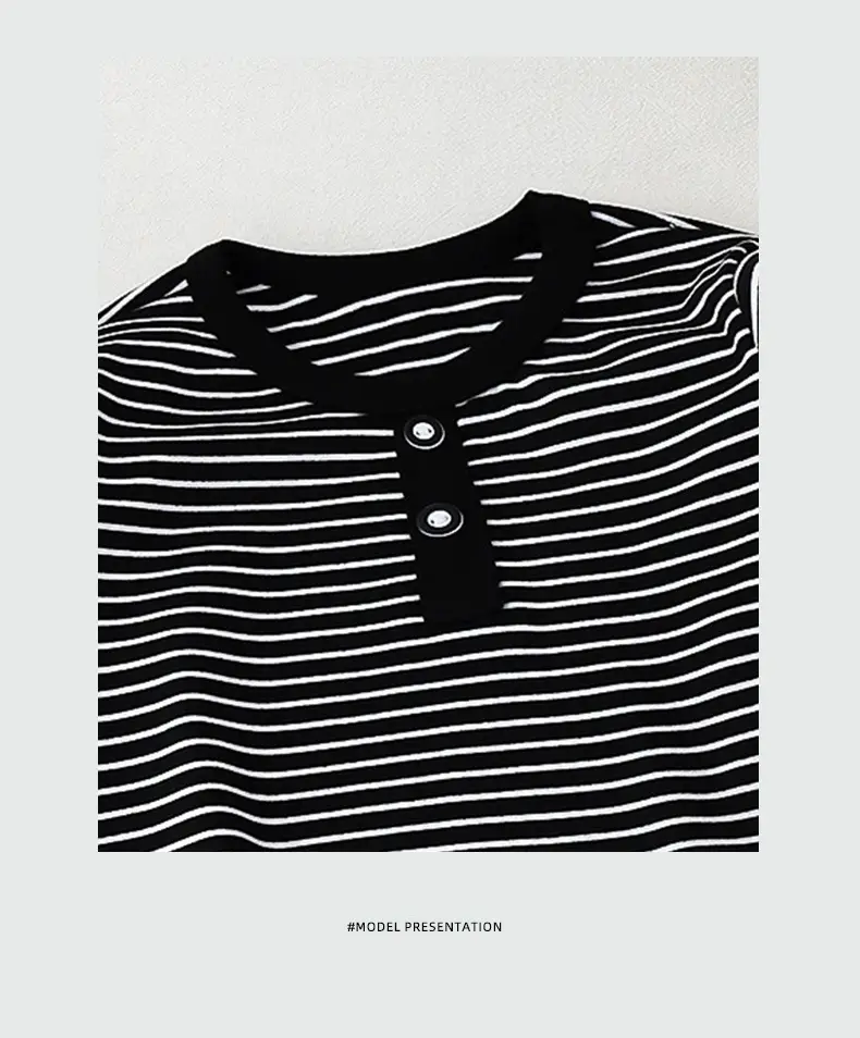 Children's Striped Long Sleeve Sweater T-Shirt — feature 10