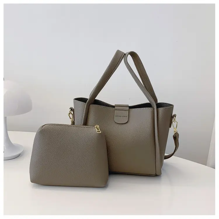 Black Leather Multi-Purpose Women's Bag Set — feature 16