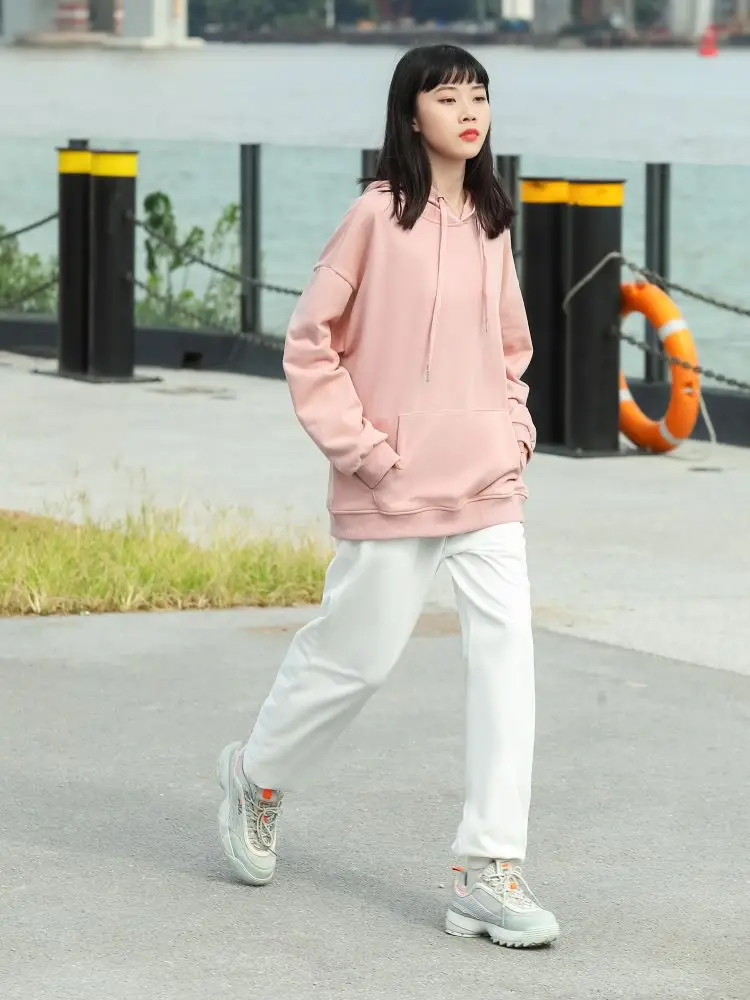 Blue Tide Hoodie 300g Cotton Terry Loose Shoulder