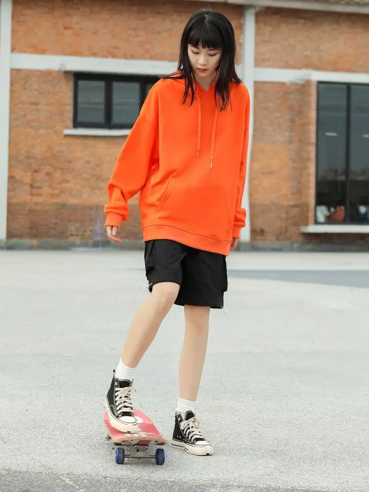 Blue Tide Hoodie 300g Cotton Terry Loose Shoulder